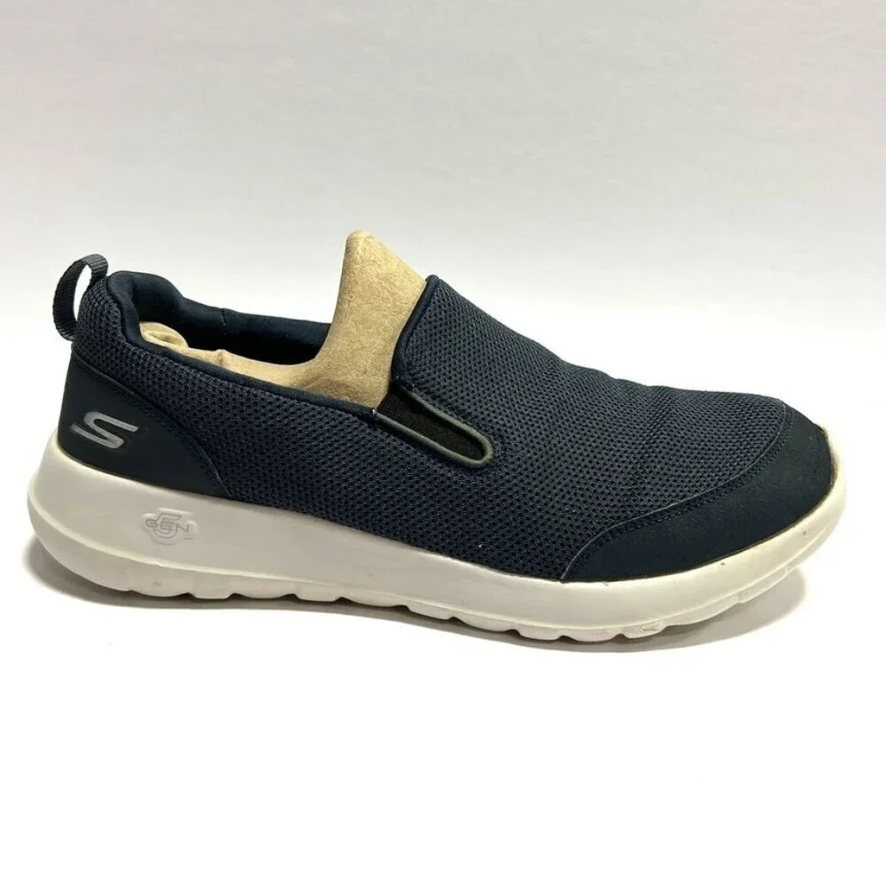 Skechers Mens Go Walk Max Clinched Sneaker Navy, Size 9.5 M